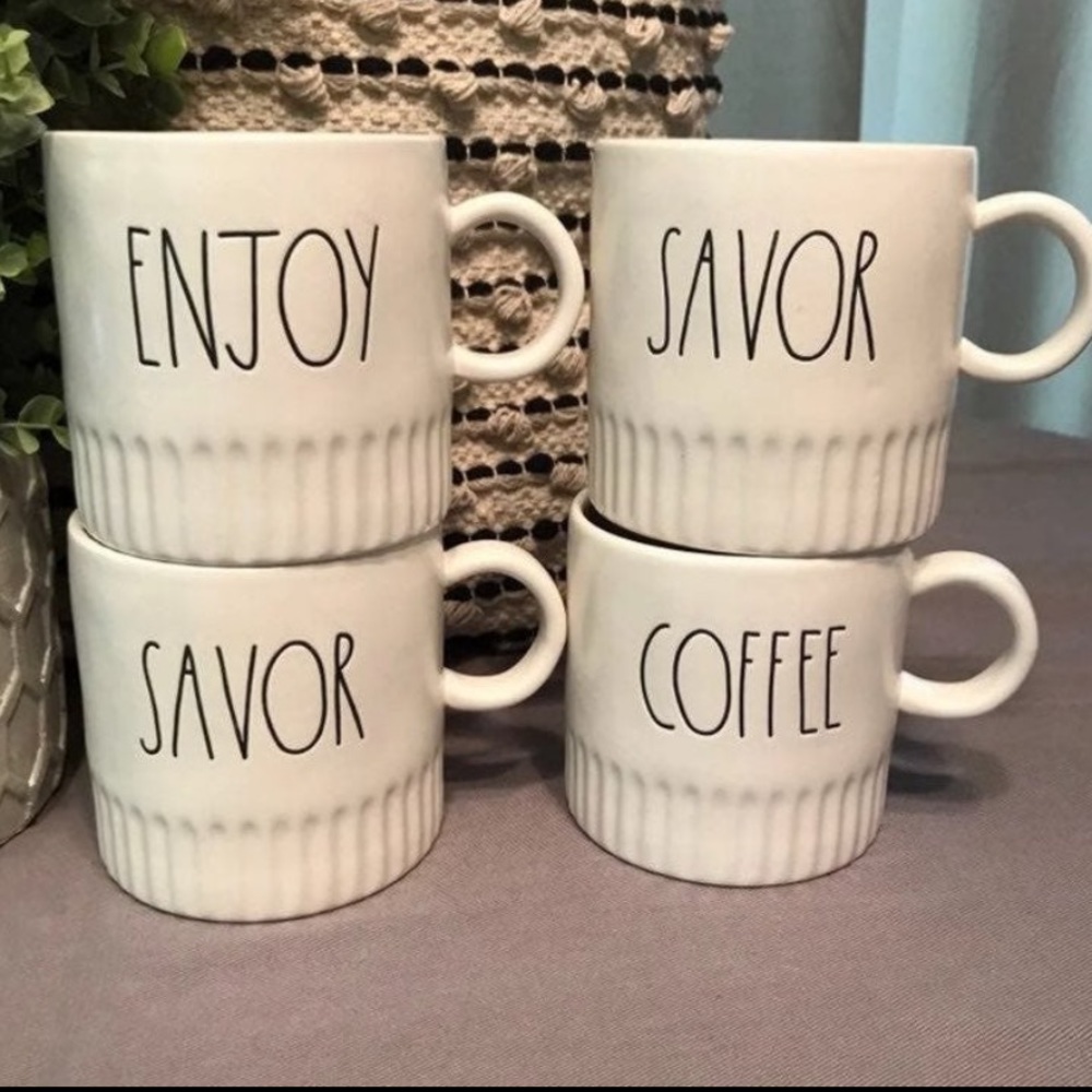 Rae Dunn Ridgeline Mug Bundle of 4 | NWT - Picture 2 of 2